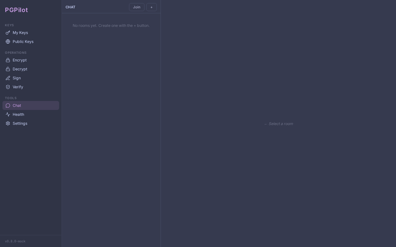 Chat view — Catppuccin theme